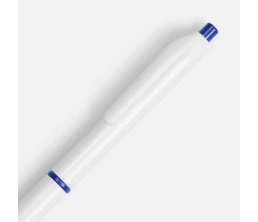 Ручка шариковая Bright Pop, белая с синим