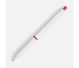 Ручка шариковая Bright Pop, белая с красным
