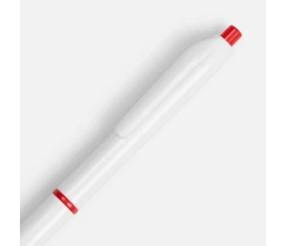 Ручка шариковая Bright Pop, белая с красным