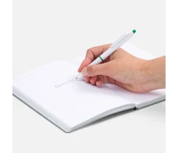 Ручка шариковая Bright Pop, белая с зеленым