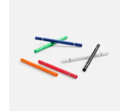 Ручка шариковая и вечный карандаш Diptych, ярко-красная