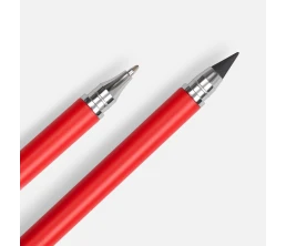 Ручка шариковая и вечный карандаш Diptych, ярко-красная