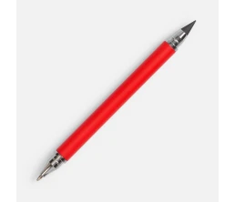 Ручка шариковая и вечный карандаш Diptych, ярко-красная