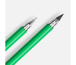 Ручка шариковая и вечный карандаш Diptych, зеленая