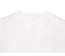 Футболка Kyoto из джерси 180 г/м2 с пич отделкой, унисекс, молочный