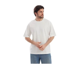 Футболка Kyoto из джерси 180 г/м2 с пич отделкой, унисекс, молочный
