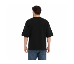 Футболка Kyoto из джерси 180 г/м2 с пич отделкой, унисекс, черный