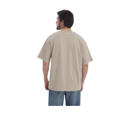 Футболка Kyoto из джерси 180 г/м2 с пич отделкой, унисекс, оливковый