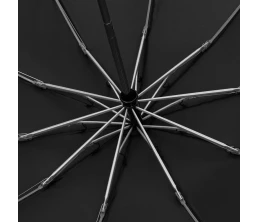 Зонт обратного сложения Norsken с фонариком, черный