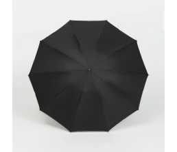 Зонт обратного сложения с ручкой-карабином Foldberry, черный