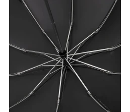 Зонт обратного сложения с ручкой-карабином Foldberry, черный