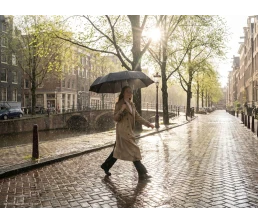 Зонт складной Regenfall, черный