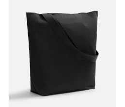 Шопер B5, черный с широкими черными ручками