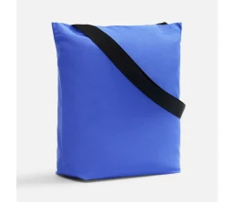 Шопер B5, синий с широкими черными ручками