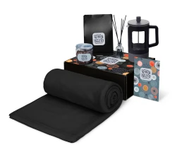 Подарочный набор «Re:y. Vive» с пледом, френч-прессом и кофе