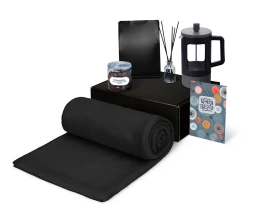 Подарочный набор «Re:y. Vive» с пледом, френч-прессом и кофе