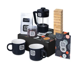 Подарочный набор «Re:y. Together»  с френчпрессом, кружками и дженгой