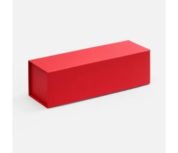 Коробка складная под бутылку Color Jacket Fold, красная