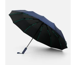 Зонт складной с УФ-защитой Ribstar, темно-синий