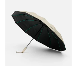 Зонт складной с УФ-защитой Ribstar, бежевый