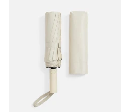 Зонт складной с УФ-защитой Ribstar, бежевый