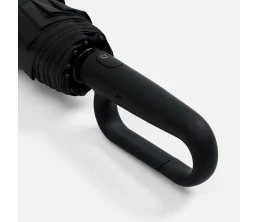 Зонт складной Skymate с УФ-защитой и ручкой-карабином, черный