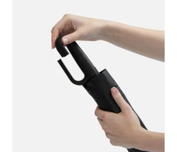 Зонт складной Skymate с УФ-защитой и ручкой-карабином, черный