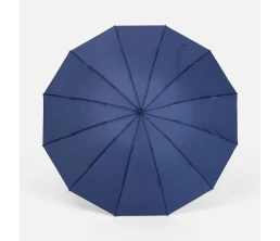 Зонт складной Skymate с УФ-защитой и ручкой-карабином, темно-синий
