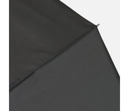 Зонт обратного сложения inLoop с ручкой-карабином, черный