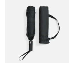 Зонт обратного сложения twoGether с двойным куполом, черный