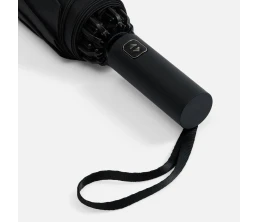 Зонт обратного сложения twoGether с двойным куполом, черный