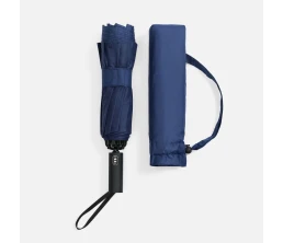 Зонт обратного сложения twoGether с двойным куполом, темно-синий