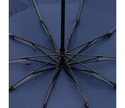 Зонт обратного сложения twoGether с двойным куполом, темно-синий