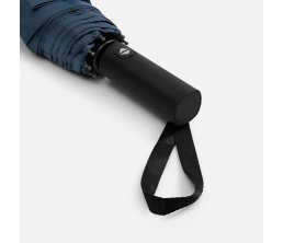 Зонт складной Smooth Move с плавным закрытием, темно-синий