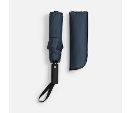 Зонт складной Smooth Move с плавным закрытием, темно-синий