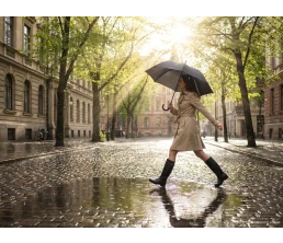 Зонт-трость Jolly Brolly, черный
