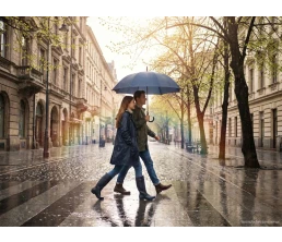 Зонт-трость Sombrella, темно-синий