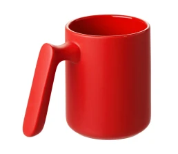 Кружка матовая с прямой ручкой "Axio", 360 мл, красный