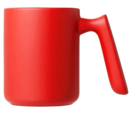 Кружка матовая с прямой ручкой 