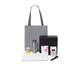 Подарочный набор «Re:f. Walk» с палантином, шоппером и термосом, белый