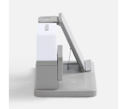 Зарядная станция с электронными часами и подсветкой Large Charge ver.3, серая