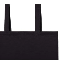 Шоппер Basio из переработанного хлопка 280 г, черный