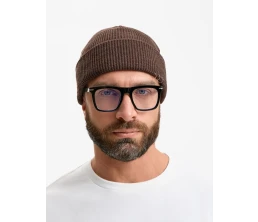 Шапка Ribelle, коричневый меланж