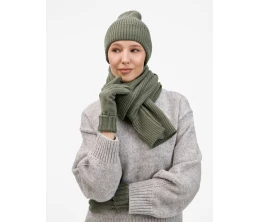 Шарф Catch Match, зеленый (полынь)