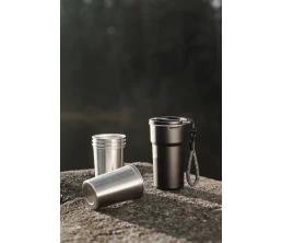 Термокружка VINGA Parks в комплекте с 4 кружками из нержавеющей стали