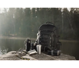 Термокружка VINGA Parks в комплекте с 4 кружками из нержавеющей стали