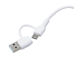 USB хаб «Memo», 2*USB, 2*Type C, бамбук