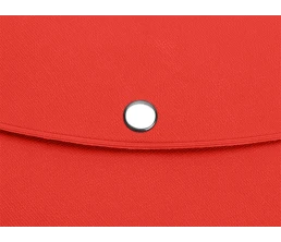 Органайзер для документов на кнопке с отделением для купюр и ручки, упаковка в индивидуальный пакет, красный/серый