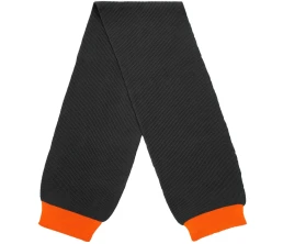 Шарф Snappy, темно-серый (антрацит) с оранжевым