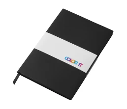 Блокнот C1 софт-тач, гибкая обложка, 128 листов, черный